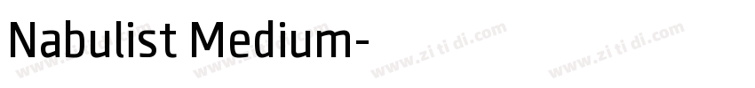 Nabulist Medium字体转换